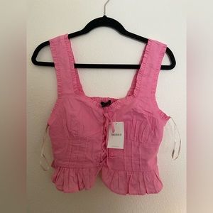 Forever 21 pink crop top